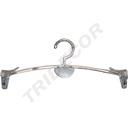 Plastic Hanger with Clips for Lingerie 27.5cm 5 units