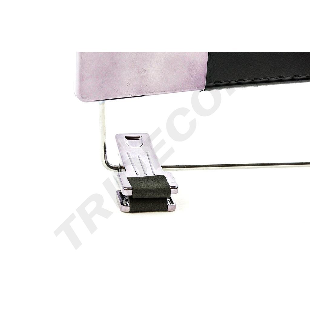 Percha De Cuero Sintético Con Pinzas Negras Precio Unitario