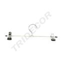 铁丝裤夹小Perchas metálicas con Pinzas 28 cm (10 unidades)