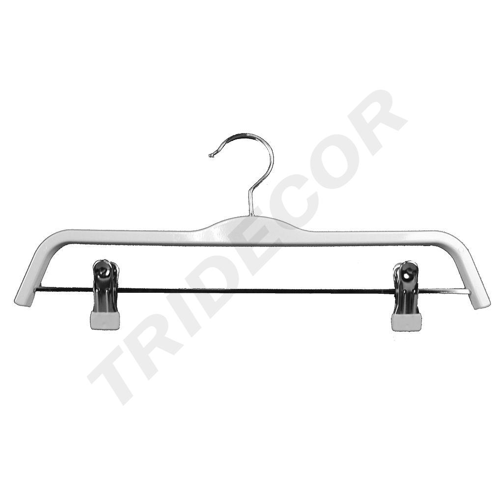 Cintre en bois pour enfants avec pinces couleur blanche 29,2 cm 5 unités