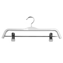 Percha Infantil de Plástico con Pinzas Blanco Brillo 29,2 cm 5 unidades