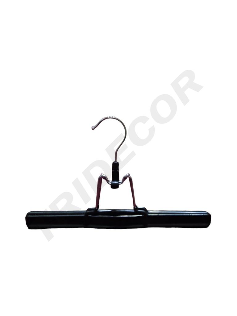 Perchas de Madera Forradas en Goma Negra 4 Unidades