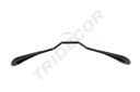 Black Rubber Lined Wooden Hanger 42cm 5units