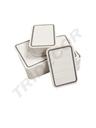 Etiqueta Preta Branca 2,7X3,8cm 500 unidades/Pk