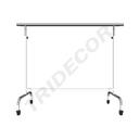 Cabide de aço ajustável com braços extensíveis, branco