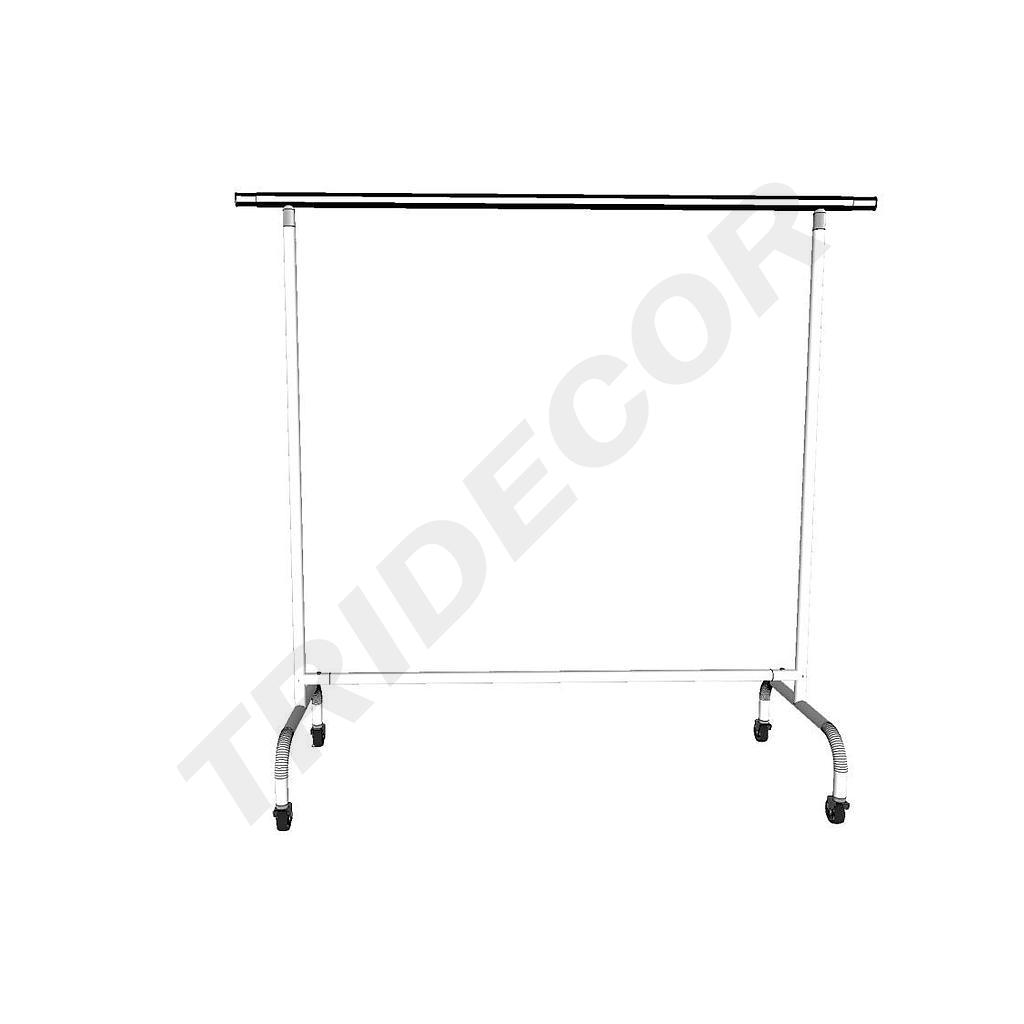 Cabide de Aço com Braços Extensíveis Branco