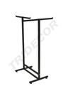 Suport de haine negru dublu 'T' Dimensiuni (cm) 137X93X40