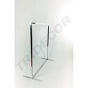 单杆电镀衣架Perchero de cromado Simple Con Tubo Cuadrado 130X120X50cm