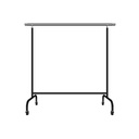 Appendiabiti in acciaio con bracci estensibili Nero 160X150X58cm