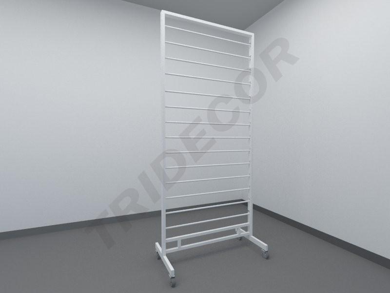 Ausstellungsständer für Schals und Taschentücher, weiß, 180X80X40.5cm