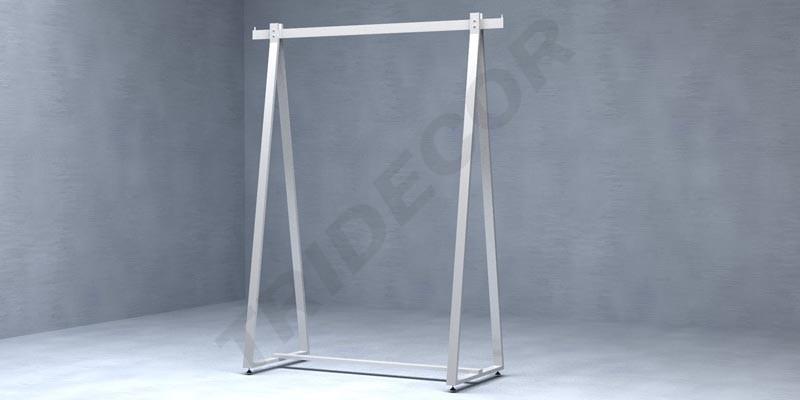 Perchero De Forma Triangular Color Blanco 150X120X48 Cm