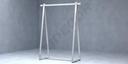 Cuier în formă triunghiulară culoare alb mat 150X120X48cm