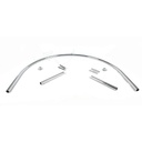 电镀圆管半圆试衣架 ST800 Probador medio redondo Metalica 101X107cm 25mm