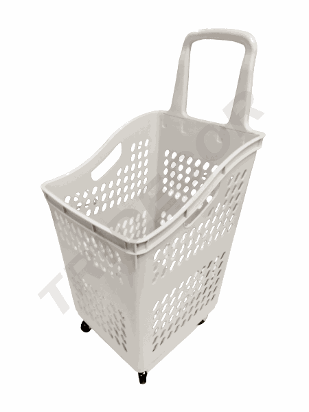 超市高背购物篮 50L 灰色 Cesta Supermercado 50L Color Gris