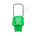 超市用50升绿色购物篮Cesta De La Compra 50 L Color Verde