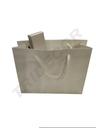 Luxustaschen mit Kordelzuggriff 25X9X20cm Weiß 12 Einheiten