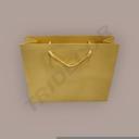 Geantă de lux cu mâner cu șnur 25X9X20cm Crem 12 unități