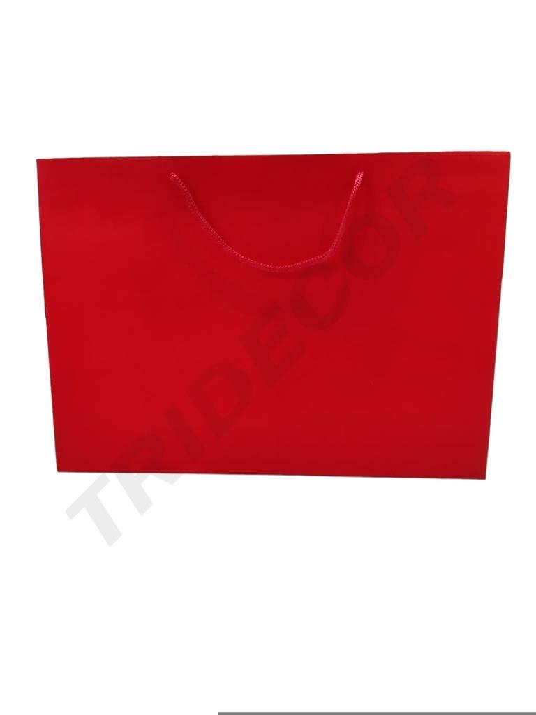 红色礼品纸袋Bolsa Lujo Roja 35X9X25cm 12/Pq