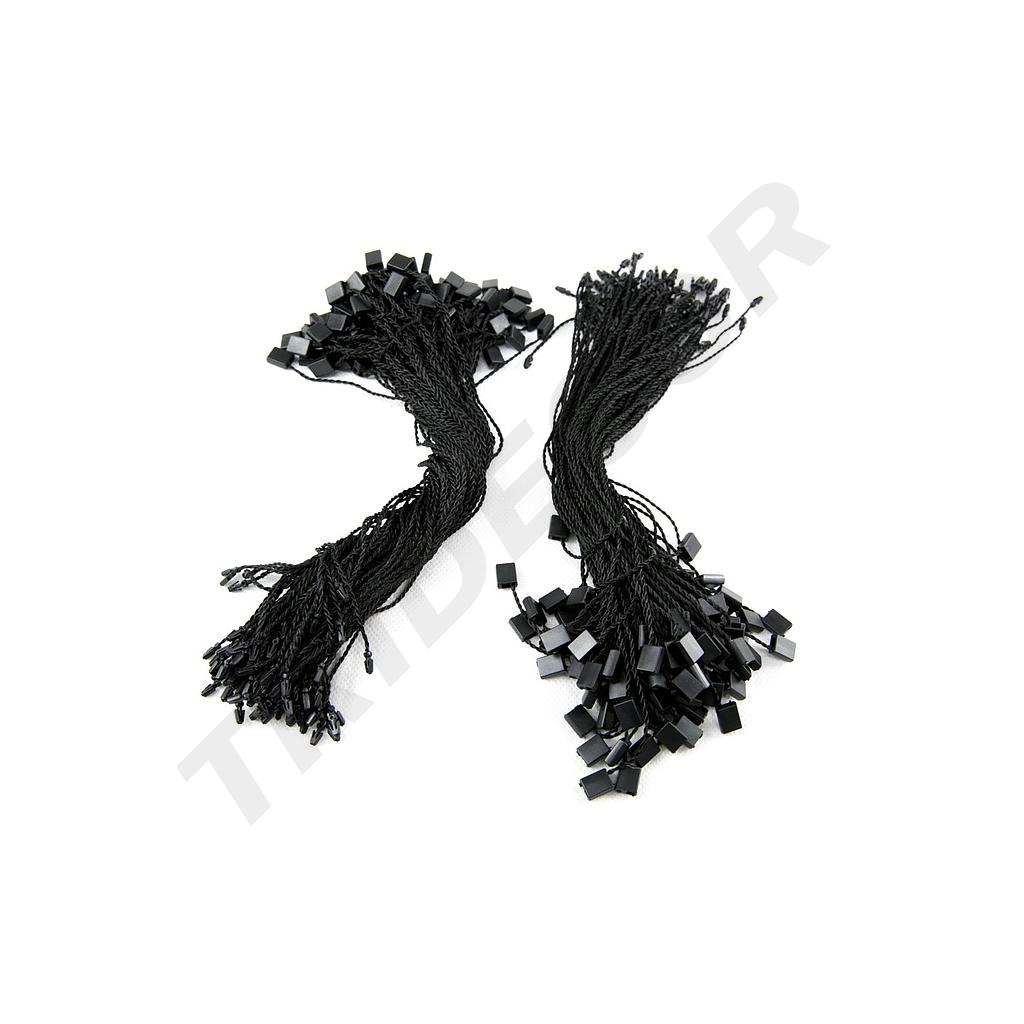 黑色手穿绳 Navete Manual Negro para Etiquetar 1000/Paq 黑色手穿线
