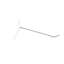 Chromhaken für Slatwand, 4mm, 15cm, 200/Stück