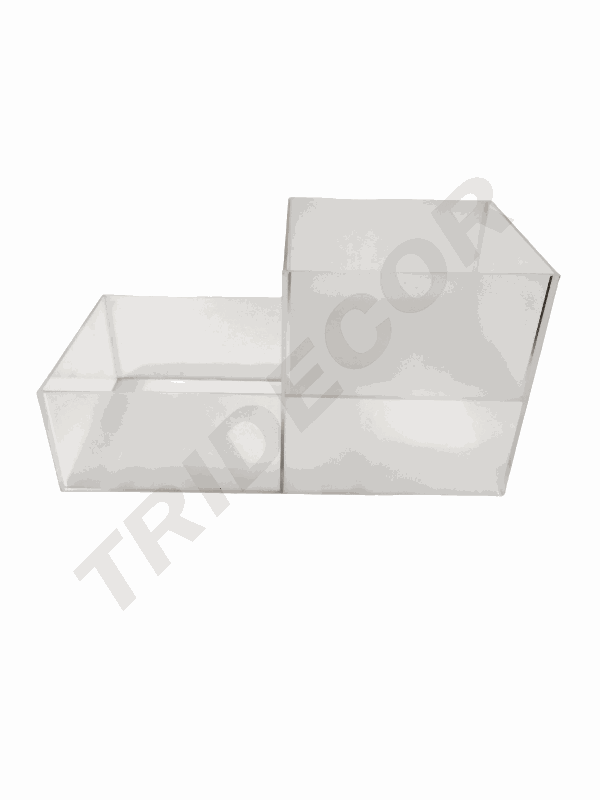 两层亚克力盒Caja Acrílico Dos Esparado 33X170X180mm 8/caja