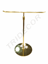 Présentoir Doré Double Symétrie 36 64cm (Hauteur) x30cm (Largeur) x18cm (Base)
