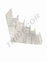 Suport de afișare acrilic 5 nivele transparent