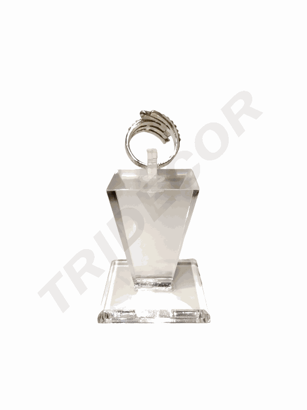 亚克力透明独立戒指托Expositor Anillo Acrilico
