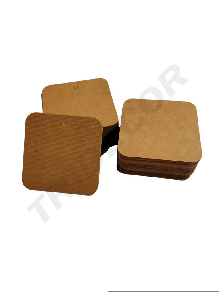 Étiquette découpée de forme carrée 5x5cm