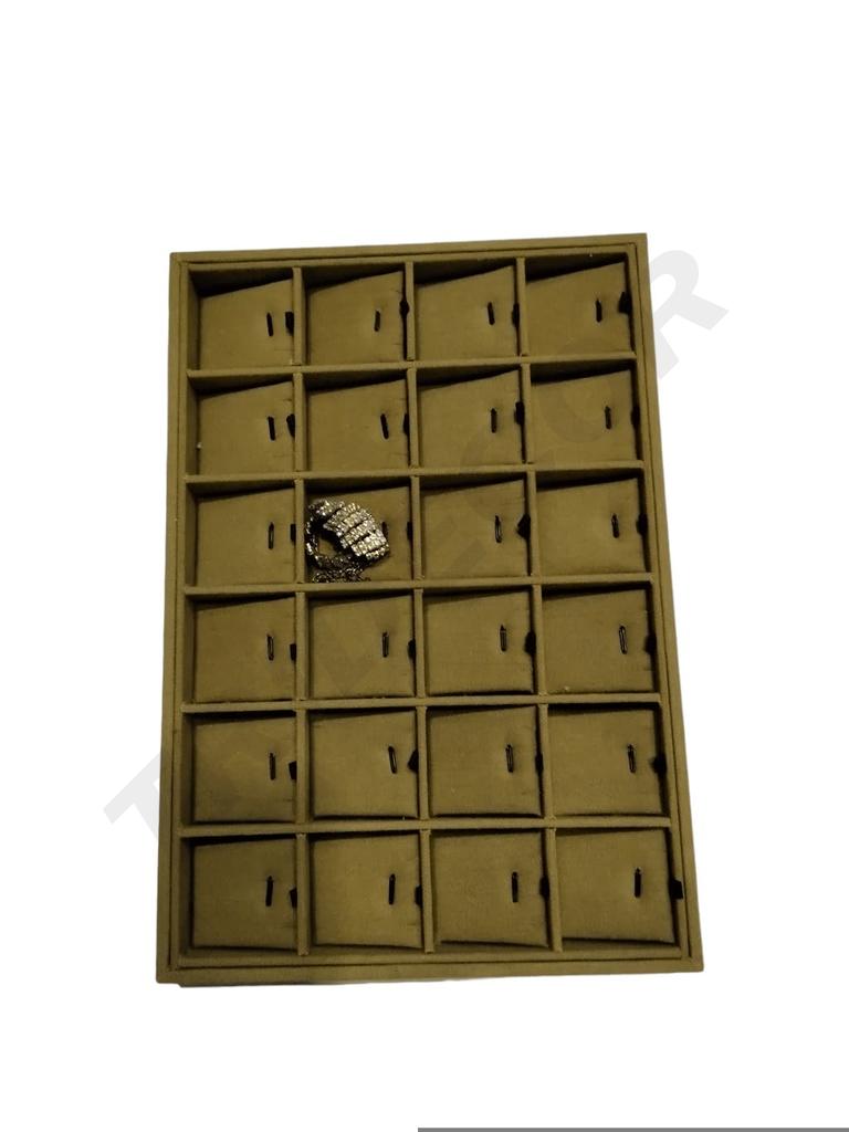 Caja De Lino Color Cafe Con Tarjeta