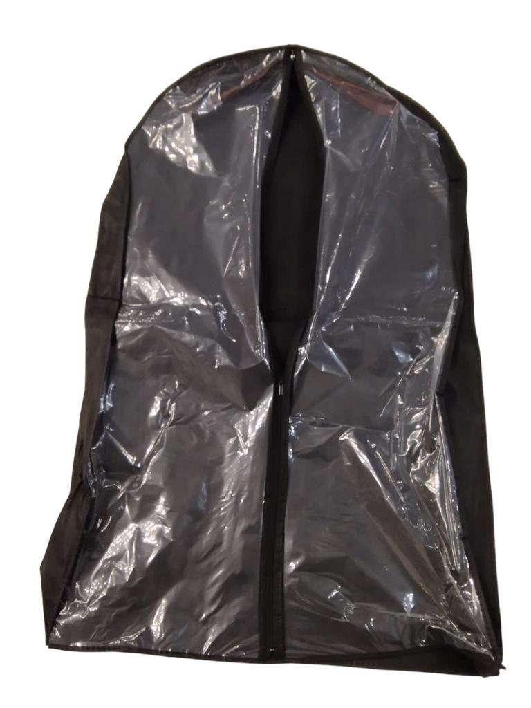 Funda Ropa Con Plastico Trasparente de Tela No Tejido 12Uds/Paq 60G 60X100+10cm