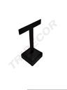 Black Leather Earring Display For 'T'