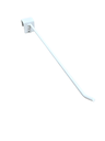 白色卡扁管钩 Gancho Blanco para Tubo Rectangular 6mm 25cm 200/caja