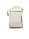White Price Labels with Gray Border 500 Pcs 4.8X6.6