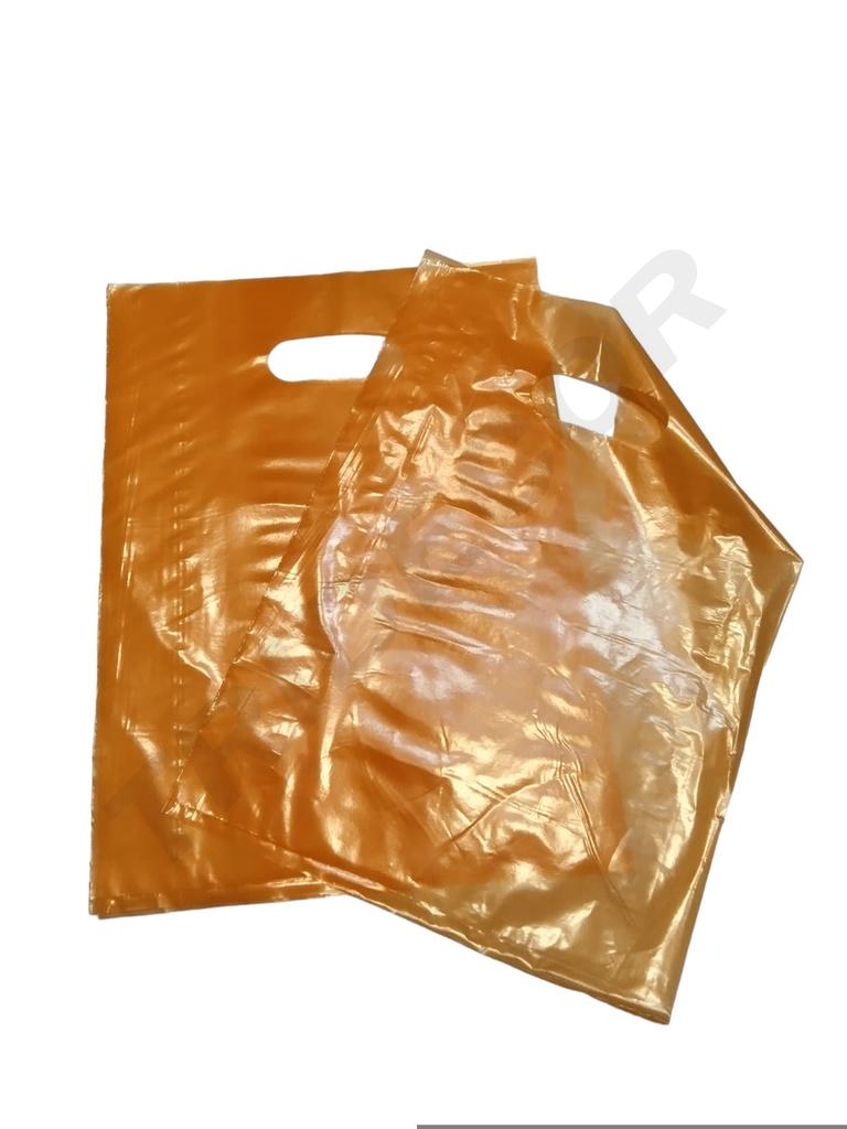 bolsa plastico naranja 100/pq