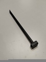 卡扁管磨砂灰一钉 Gancho Gris para Tubo Rectangular Un Clavo 16mm 40cm