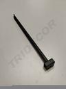 卡扁管磨砂灰一钉 Gancho Gris para Tubo Rectangular Un Clavo 16mm 40cm