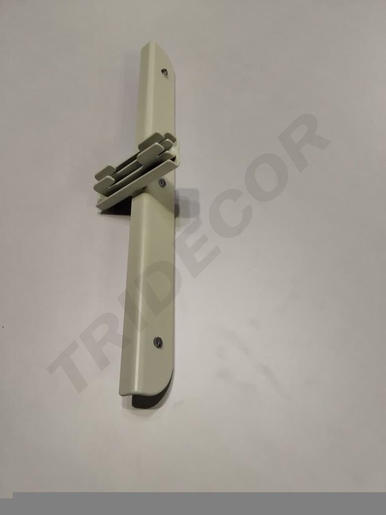 双鱼尾白色折板玻璃托30cm para Cremallera Blanco 30cm 50/caja