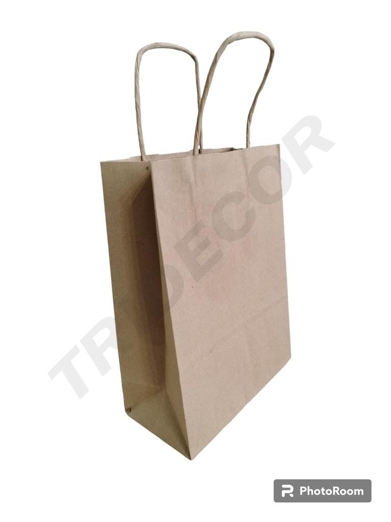 Bolsas de Papel Kraft Xs 18+8X24 Cm 058270 25 Unidades