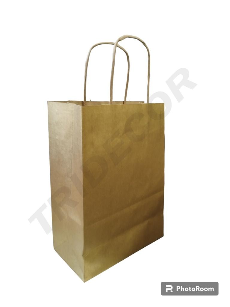 Gold Kraft Bag Xs 18+8x24cm 450 units/box