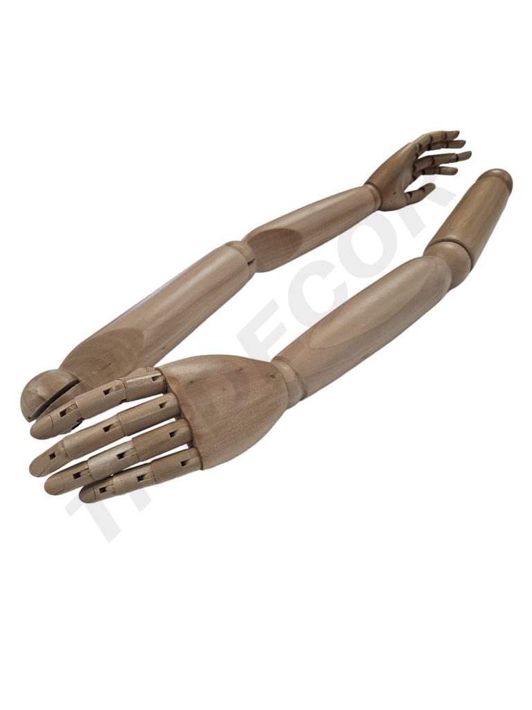原木色手臂女款 6041126Brazo Maniqui Femenino Color Madera Clara 6041001