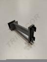 Soporte de Barra Rectangular Gris para Cremallera 10 cm