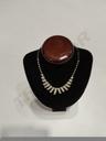 Collier ras du cou noir/marron