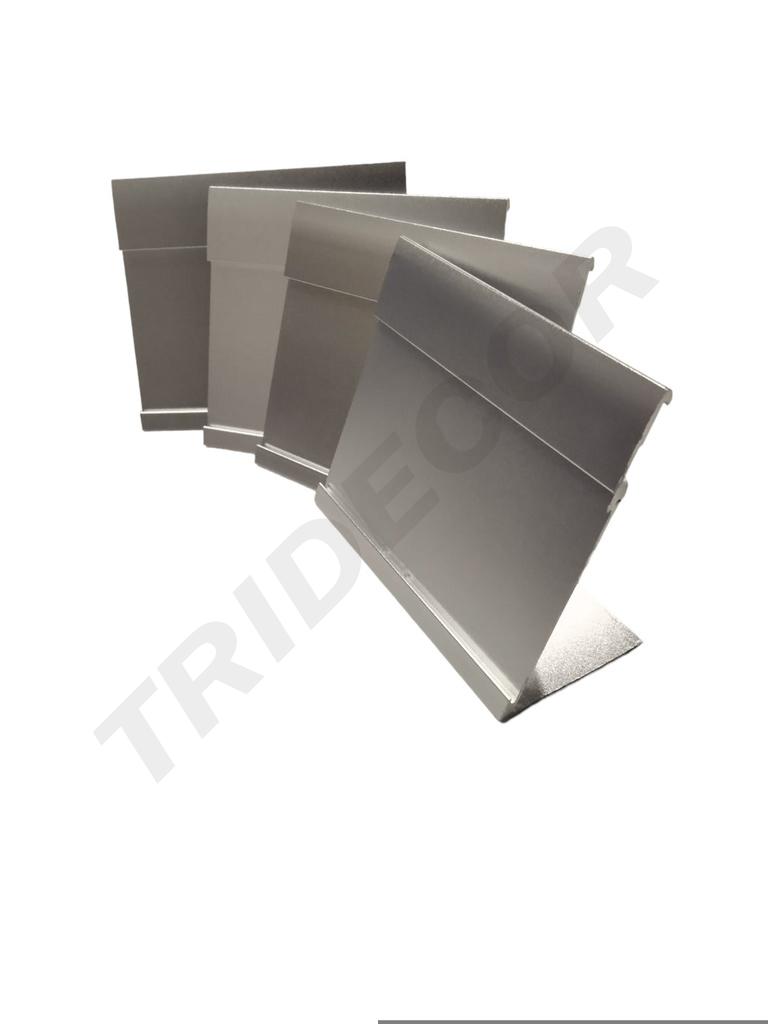 Marca precios plata 8.5*7.4 10UND.
