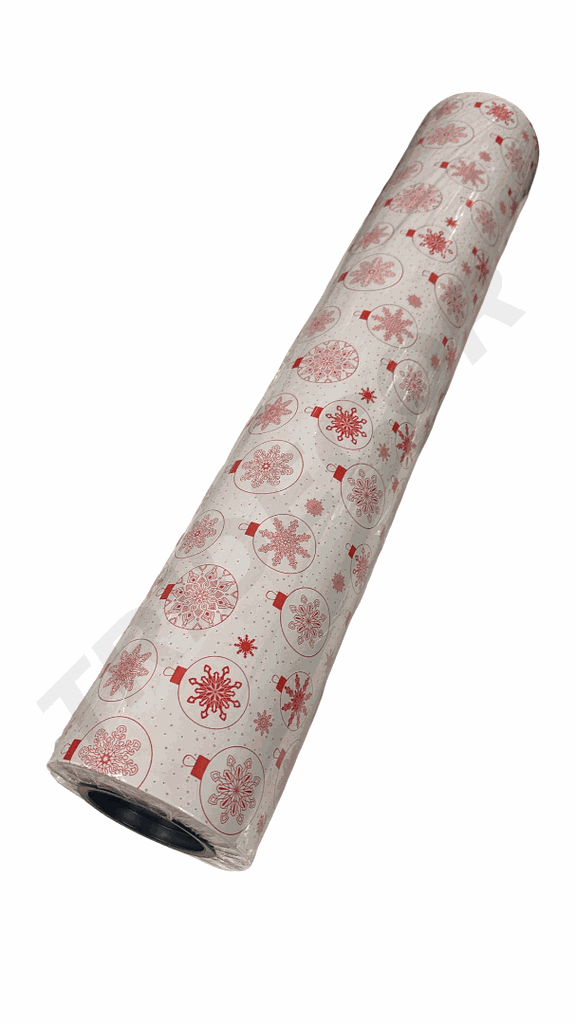 Papel de Regalo Estampado Navideño Globos 62 cm