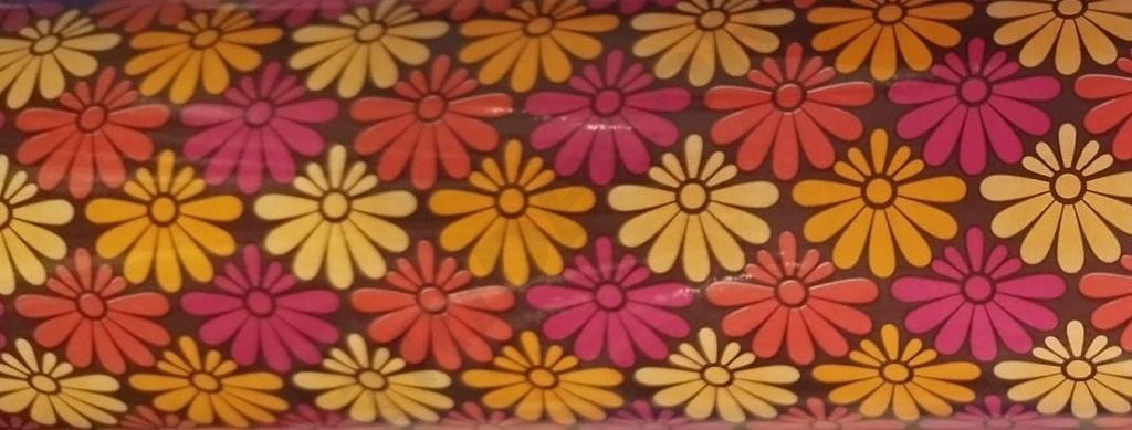 Bobina de Papel De Regalo Estampado Flores 62 cm