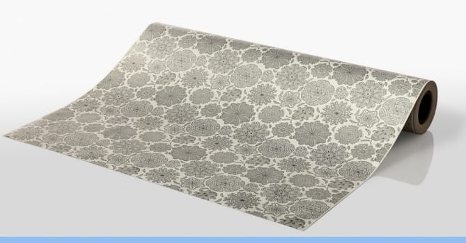 Papel De Regalo Estampado Plateado 31cm 2Kg