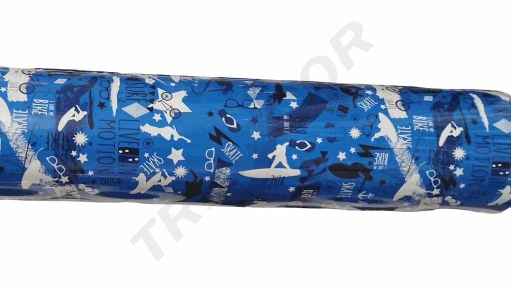 Bobina de Papel de Regalo Estampado Surf 62 cm