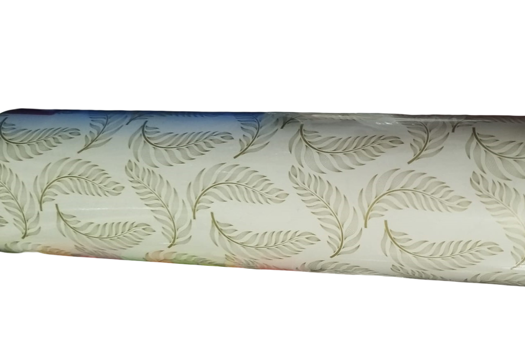 Bobina De Papel De Regalo Estampado Hojas 62 cm