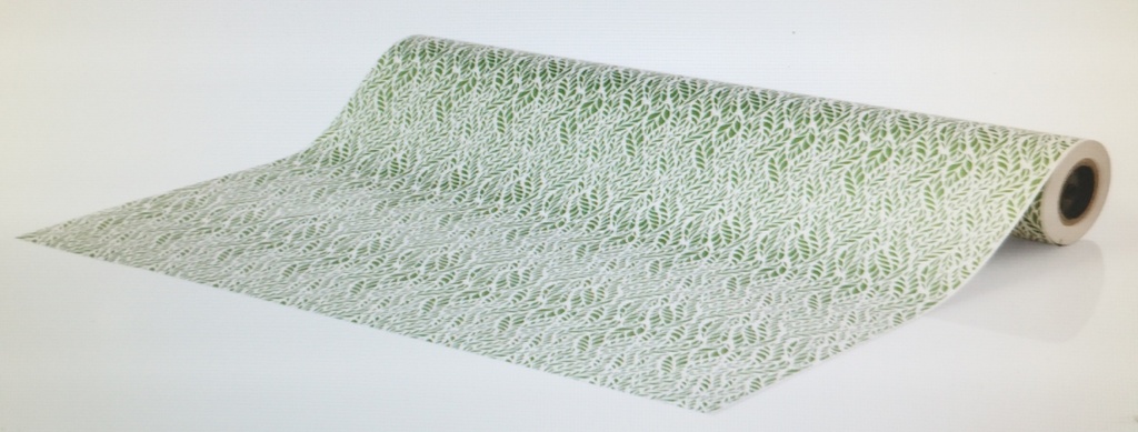 Papel de regalo blanco con impresión negra 62cm